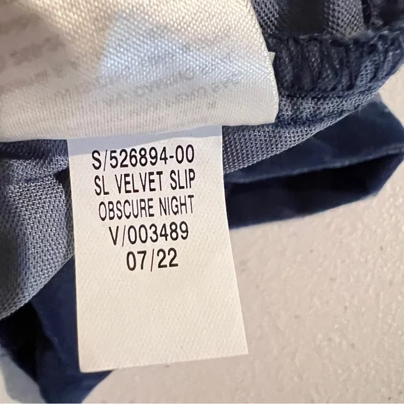 Old Navy Dark Teal Sleeveless Velvet Slip Maxi Dress Obscure Night Women Size XL - Picture 10 of 16